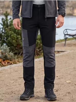 Pánské softshellové kalhoty ALPINE PRO AKAN 3 BLACK