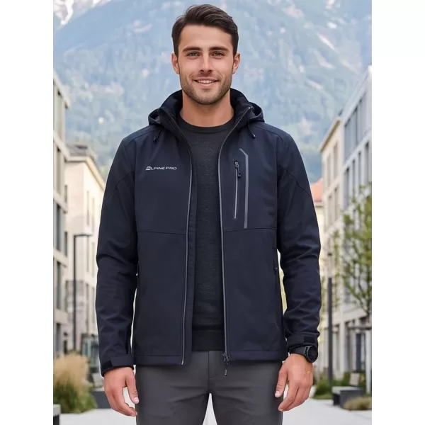  Pánská softshellová bunda ALPINE PRO GEDER NAVY 