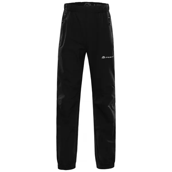  Dětské softshellové kalhoty ALPINE PRO HURFO 2 BLACK 