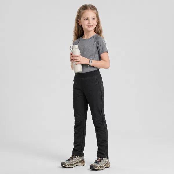  Dětské softshellové kalhoty ALPINE PRO ABARO 2 BLACK 