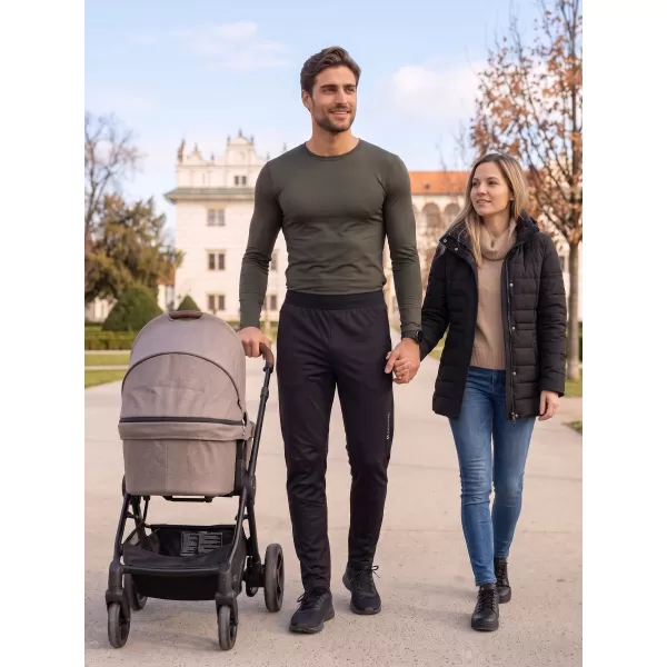  Pánské softshellové kalhoty ALPINE PRO ABAR 2 BLACK 