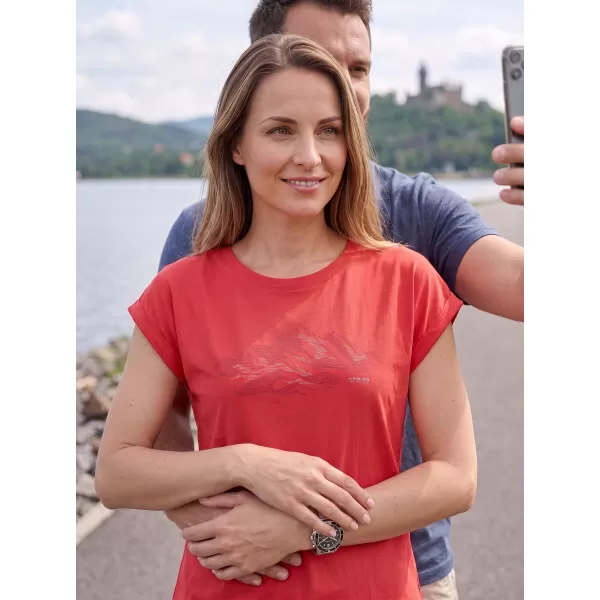  Dámské outdoorové triko ALPINE PRO NOGERA 2 RASPBERRY VARIANTA PC 