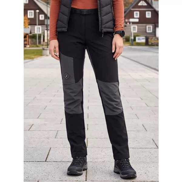  Dámské softshellové kalhoty ALPINE PRO AKANA 3 BLACK 
