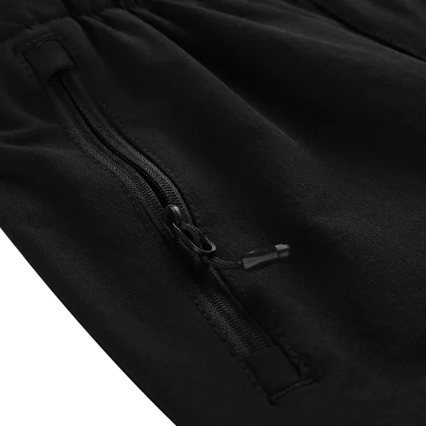  Dětské softshellové kalhoty ALPINE PRO HURFO 2 BLACK 