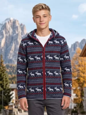 Dětský hřejivý svetr ALPINE PRO NORESO MOONLIT OCEAN VARIANTA PB