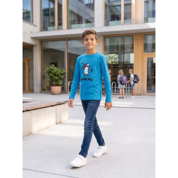  Dětské triko ALPINE PRO ECCO 2 NEON ATOMIC BLUE VARIANTA PA 