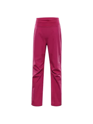 Dětské softshellové kalhoty ALPINE PRO ZORTO 2 FUCHSIA RED