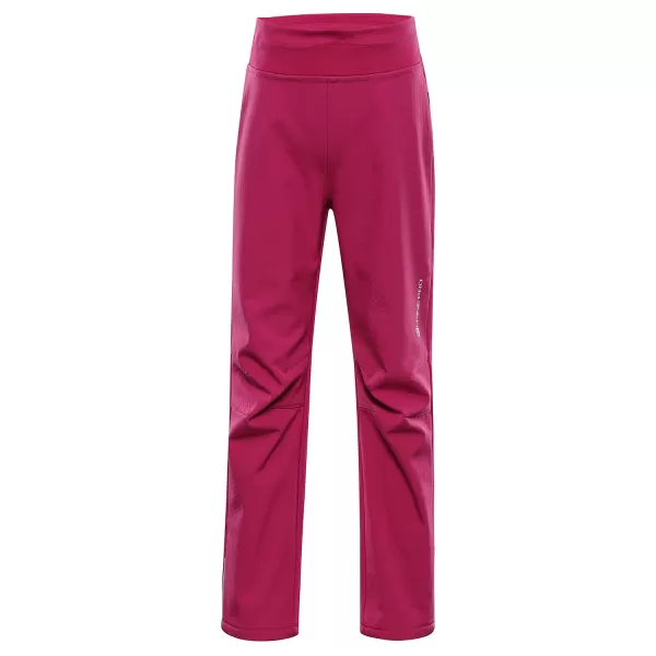  Dětské softshellové kalhoty ALPINE PRO ZORTO 2 FUCHSIA RED 