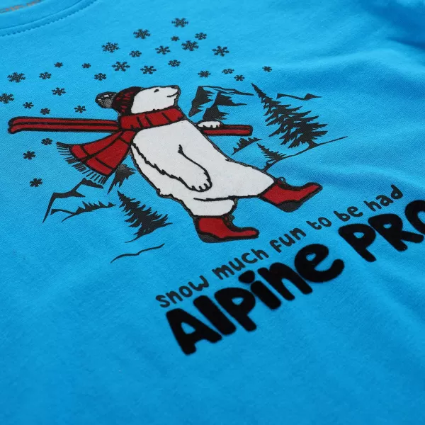  Dětské triko ALPINE PRO ECCO 2 NEON ATOMIC BLUE VARIANTA PA 