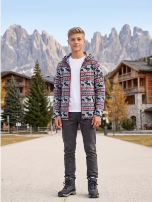 Dětský hřejivý svetr ALPINE PRO NORESO HIGH RISE VARIANTA PB