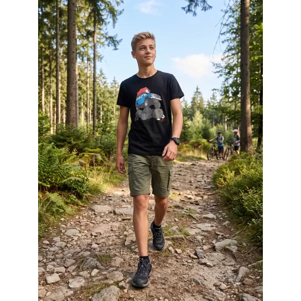  Dětské triko ALPINE PRO ECOMO 4 BLACK VARIANTA PC 
