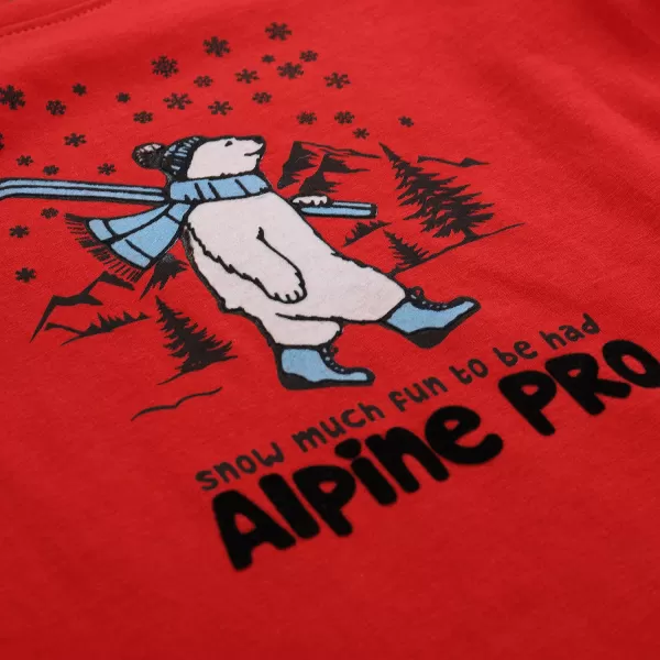  Dětské triko ALPINE PRO ECCO 2 BARBADOS CHERRY VARIANTA PA 