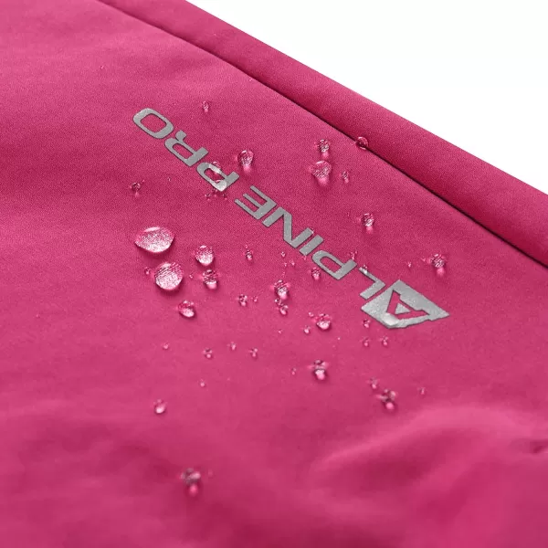  Dětské softshellové kalhoty ALPINE PRO ZORTO 2 FUCHSIA RED 