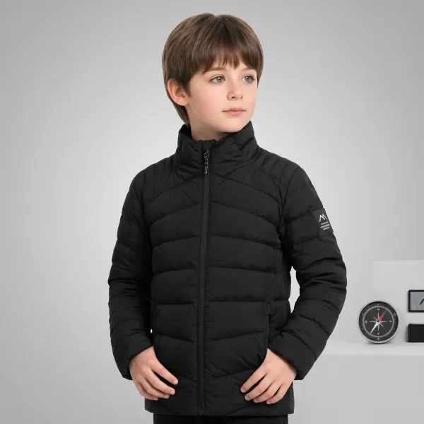  Dětská ultralehká bunda ALPINE PRO RETERO BLACK 