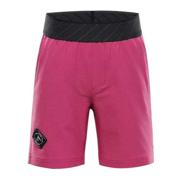  Dětské kraťasy ALPINE PRO ZAMBO 3 FUCHSIA RED 