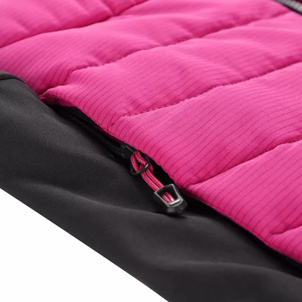  Dětská bunda ALPINE PRO GERLO FUCHSIA RED 