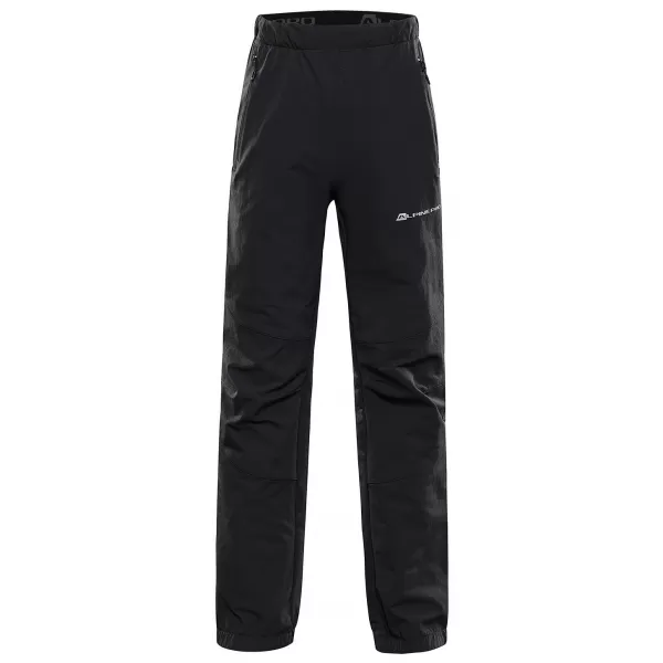  Dětské softshellové kalhoty ALPINE PRO HURFO 2 DARK TRUE GRAY 