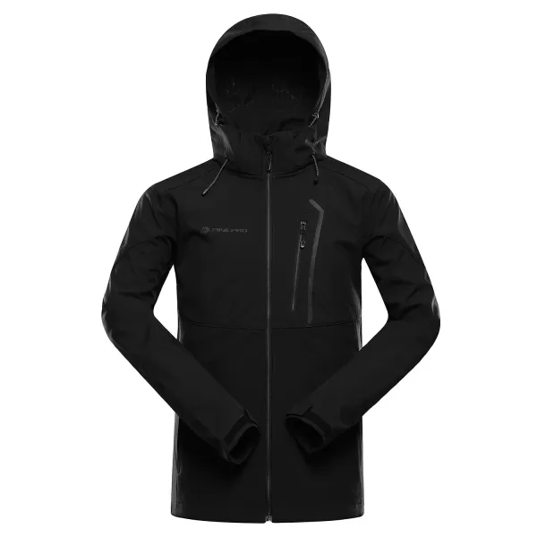  Pánská softshellová bunda ALPINE PRO GEDER BLACK 