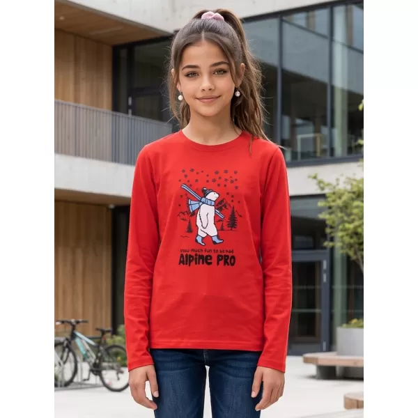 Dětské triko ALPINE PRO ECCO 2 BARBADOS CHERRY VARIANTA PA 