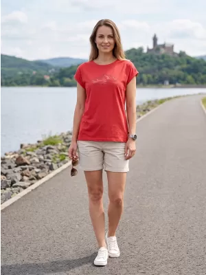 Dámské outdoorové triko ALPINE PRO NOGERA 2 RASPBERRY VARIANTA PC