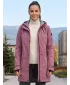 Dámský nepromokavý kabát ALPINE PRO PERFETA 2 GRAPE NECTAR