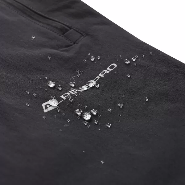  Dětské softshellové kalhoty ALPINE PRO HURFO 2 DARK TRUE GRAY 