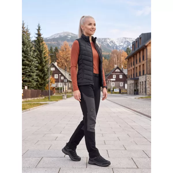  Dámské softshellové kalhoty ALPINE PRO AKANA 3 BLACK 
