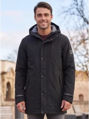 Pánský nepromokavý kabát ALPINE PRO PERFET 2 BLACK