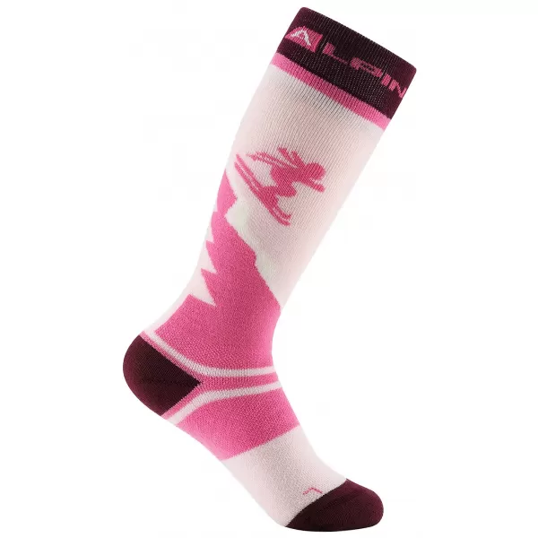  Dětské podkolenky ALPINE PRO SKYRO LIGHT LILAC 