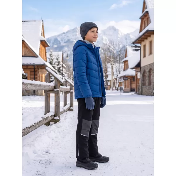  Dětské hřejivé softshellové kalhoty ALPINE PRO HERGO BLACK 