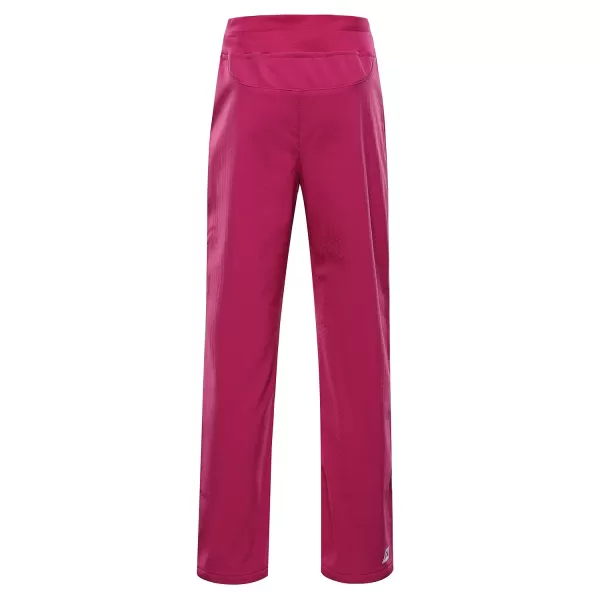  Dětské softshellové kalhoty ALPINE PRO ZORTO 2 FUCHSIA RED 