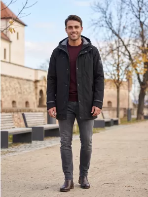 Pánský nepromokavý kabát ALPINE PRO PERFET 2 BLACK