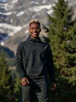 Pánská rychleschnoucí mikina ALPINE PRO ROLT 2 BLACK