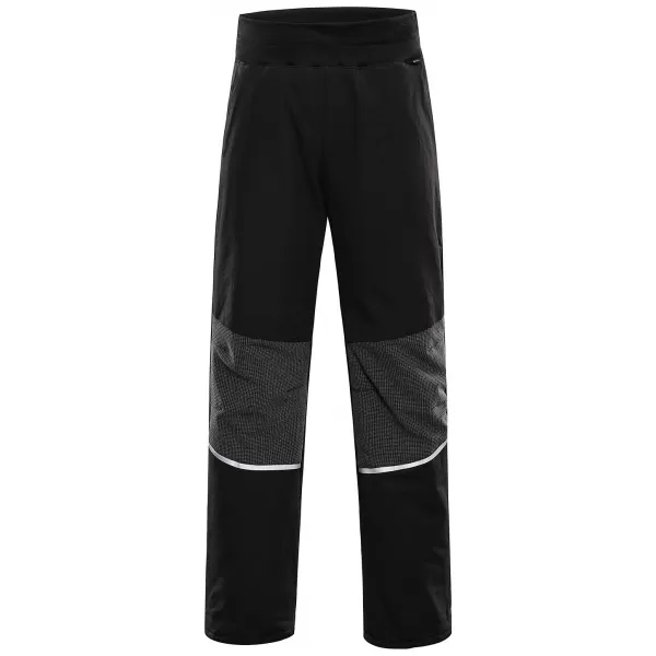  Dětské hřejivé softshellové kalhoty ALPINE PRO HERGO BLACK 
