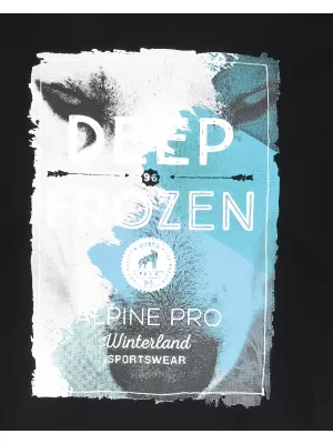 Pánské triko s krátkým rukávem ALPINE PRO ARESJON ČERNÁ
