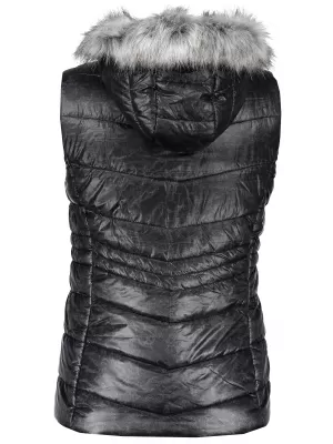 Dámská vesta ALPINE PRO GOTHICA 2 LVEK037 ČERNÁ