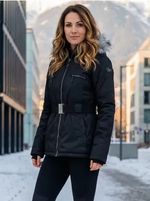 Dámská zimní bunda ALPINE PRO DOSOJINA LJCK202 ČERNÁ