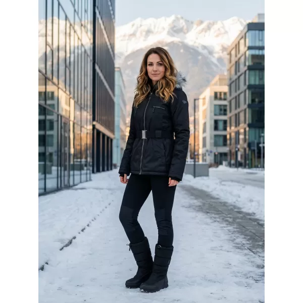  Dámská zimní bunda ALPINE PRO DOSOJINA LJCK202 ČERNÁ 