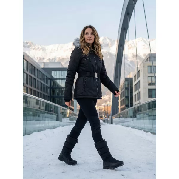  Dámská zimní bunda ALPINE PRO DOSOJINA LJCK202 ČERNÁ 