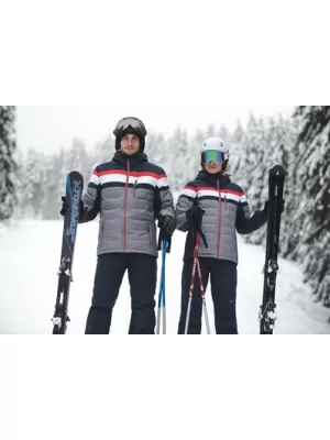 Pánská péřová bunda ALPINE PRO NEITH MJCM311 TMAVĚ MODRÁ