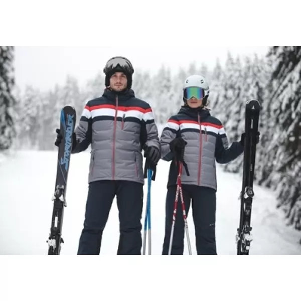  Pánská péřová bunda ALPINE PRO NEITH MJCM311 TMAVĚ MODRÁ 