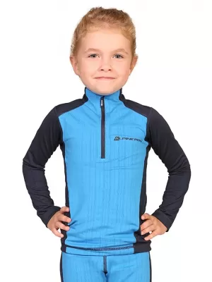 Dětské termo triko ALPINE PRO SIGNORO KUNP013 SVĚTLE MODRÁ