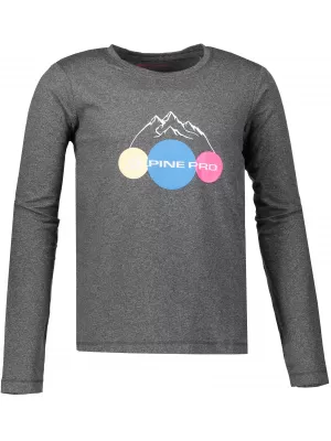 Dětské triko ALPINE PRO TEOFILO 8 KTSP200 TMAVĚ ŠEDÁ
