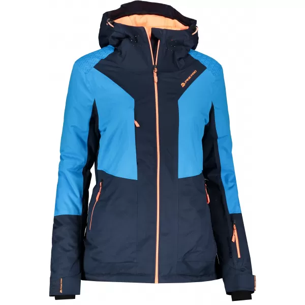  Dámská lyžařská bunda ALPINE PRO MIKAERA 3 LJCP351 TMAVĚ MODRÁ 