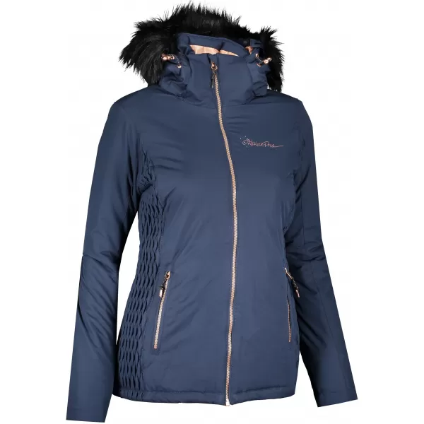  Dámská zimní bunda ALPINE PRO MEMKA 4 LJCP355 TMAVĚ MODRÁ 