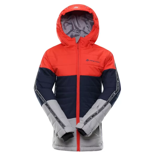  Dětská lyžařská bunda ALPINE PRO WIREMO 3 KJCP155 ORANŽOVÁ 