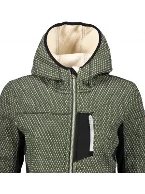 Dámský softshellový svetr ALPINE PRO ALPA LPLP067 TMAVĚ ZELENÁ