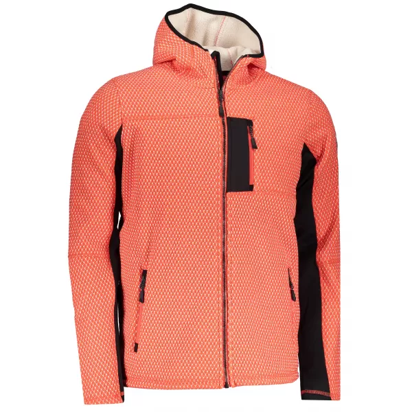  Pánský softshellový svetr ALPINE PRO ALP MPLP067 ORANŽOVÁ 