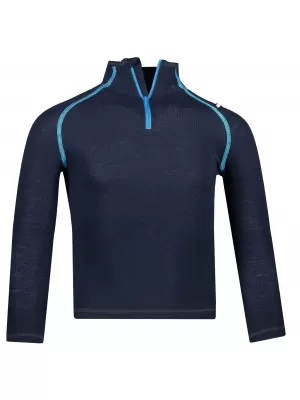 Dětské termo triko ALPINE PRO GENETO KUNP017 MODRÁ/MODRÁ