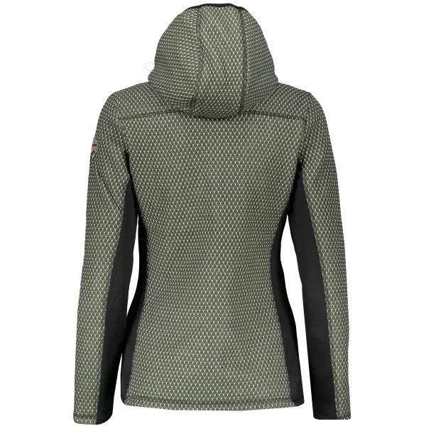  Dámský softshellový svetr ALPINE PRO ALPA LPLP067 TMAVĚ ZELENÁ 